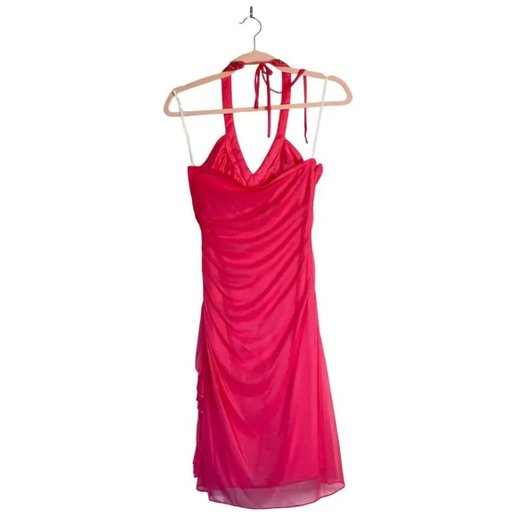 BLONDIE NITES Vintage Bubblegum Pink Formal Party Dress 1990s Y2K Size 4 Hoco - Picture 2 of 7